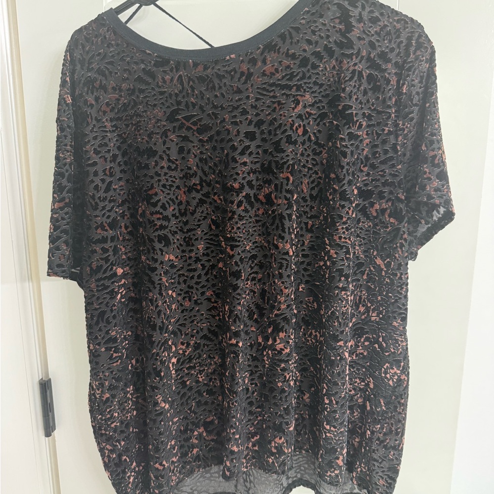 Free People Leopard Top size small